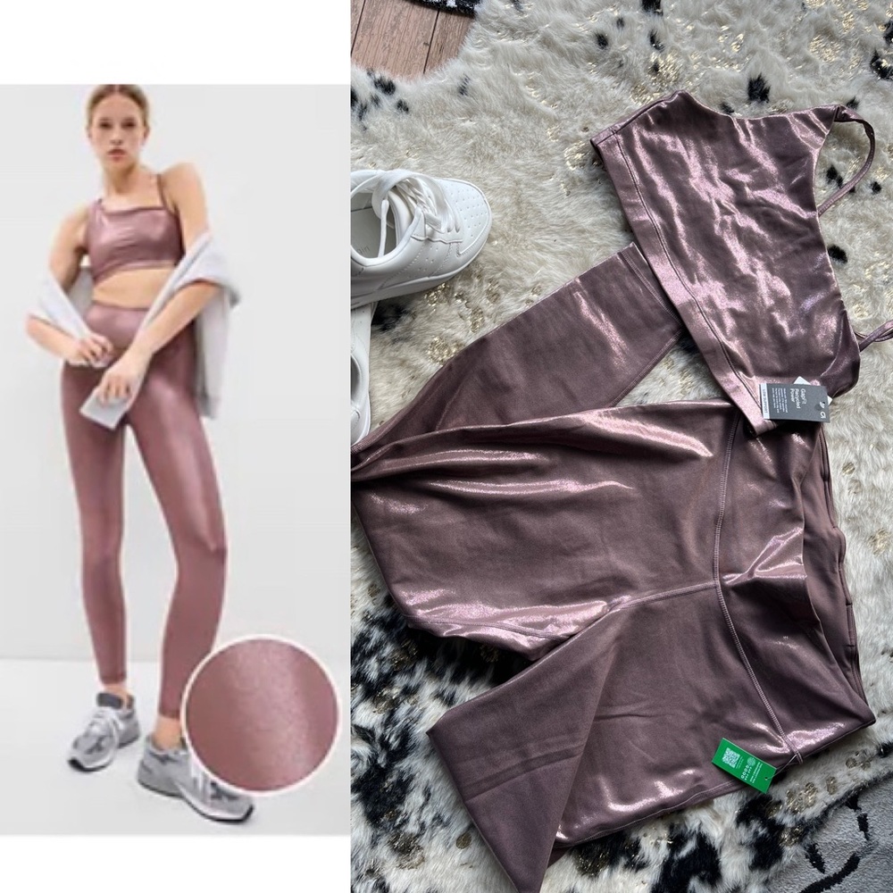 NWT GapFit Sports bra & Power shine leggings set